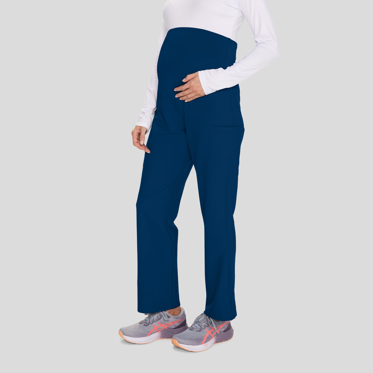Hondros Maternity 3-Pocket Straight Leg Scrub Pant | Navy