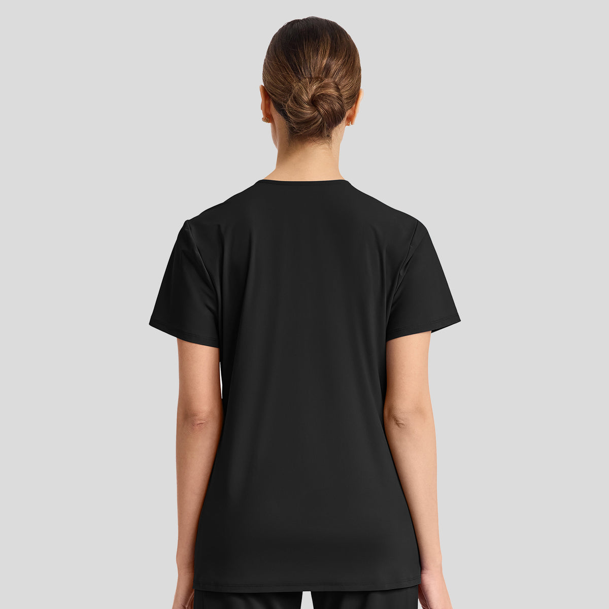 Infinity Pursuit V-Neck Top | Black
