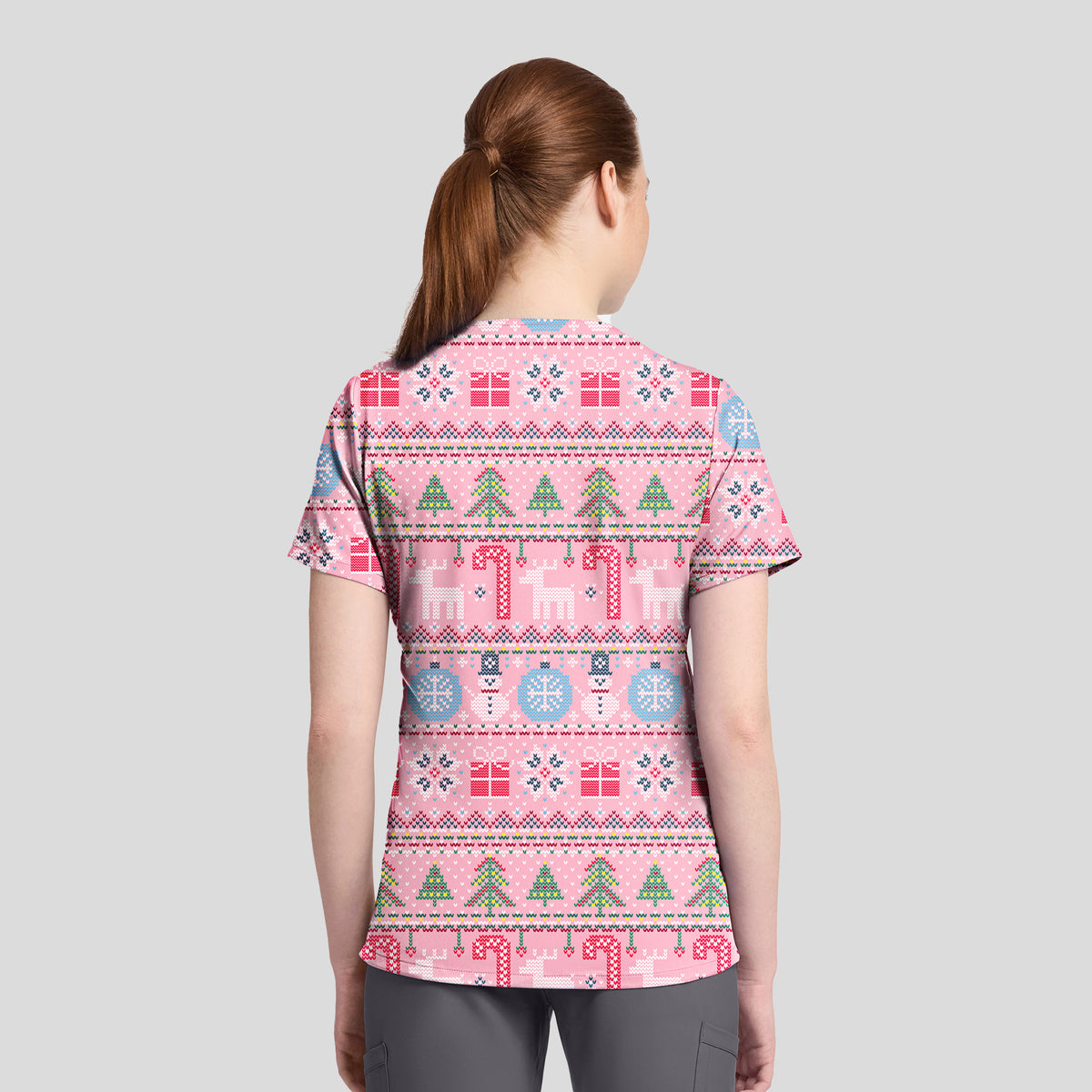 Print Top | Festive Fair Isle