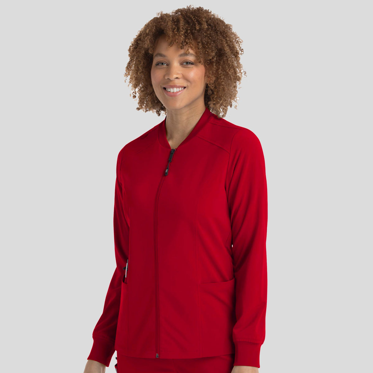 Womenβs Zip Jacket | Red