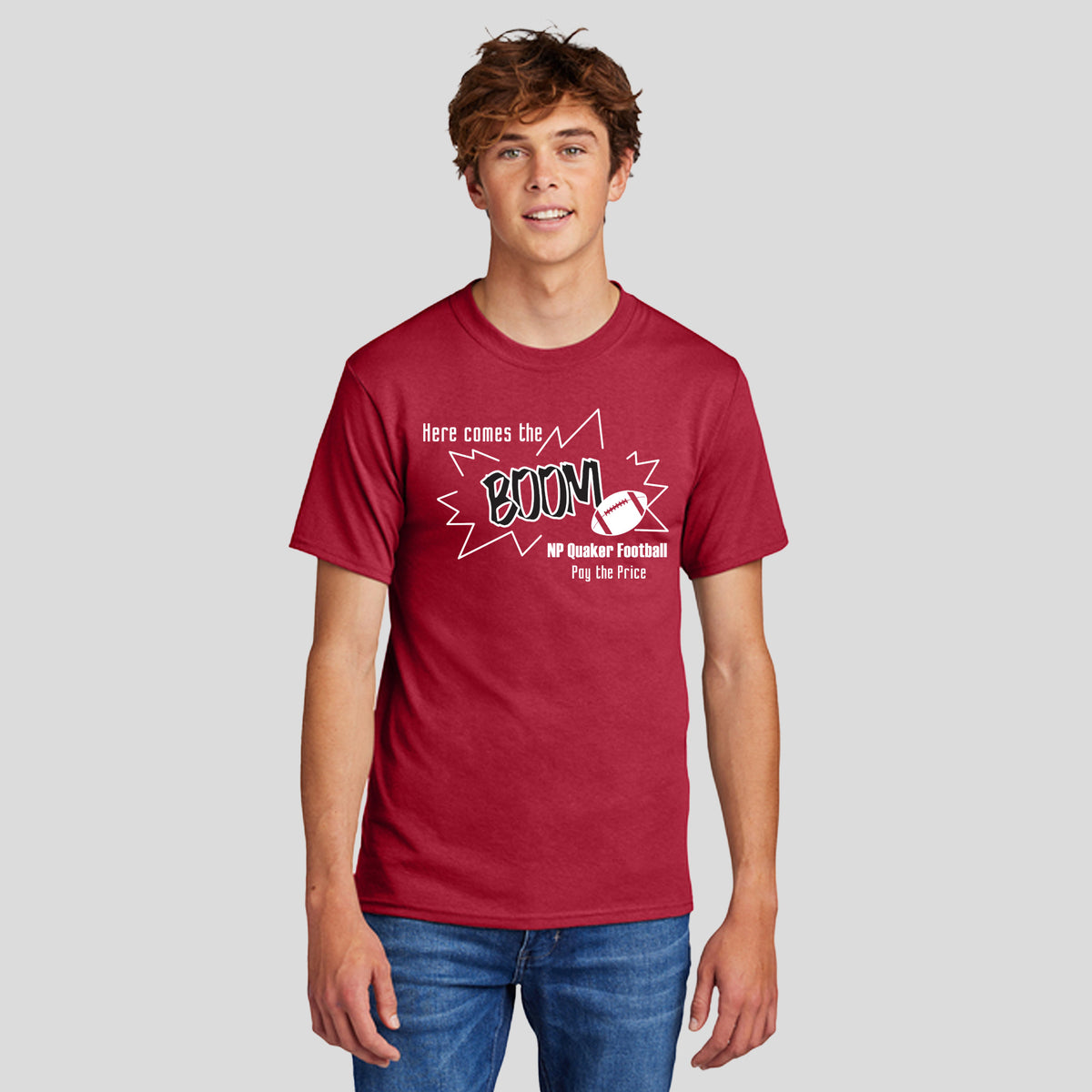 Here Comes the Boom Core Blend Tee | Red