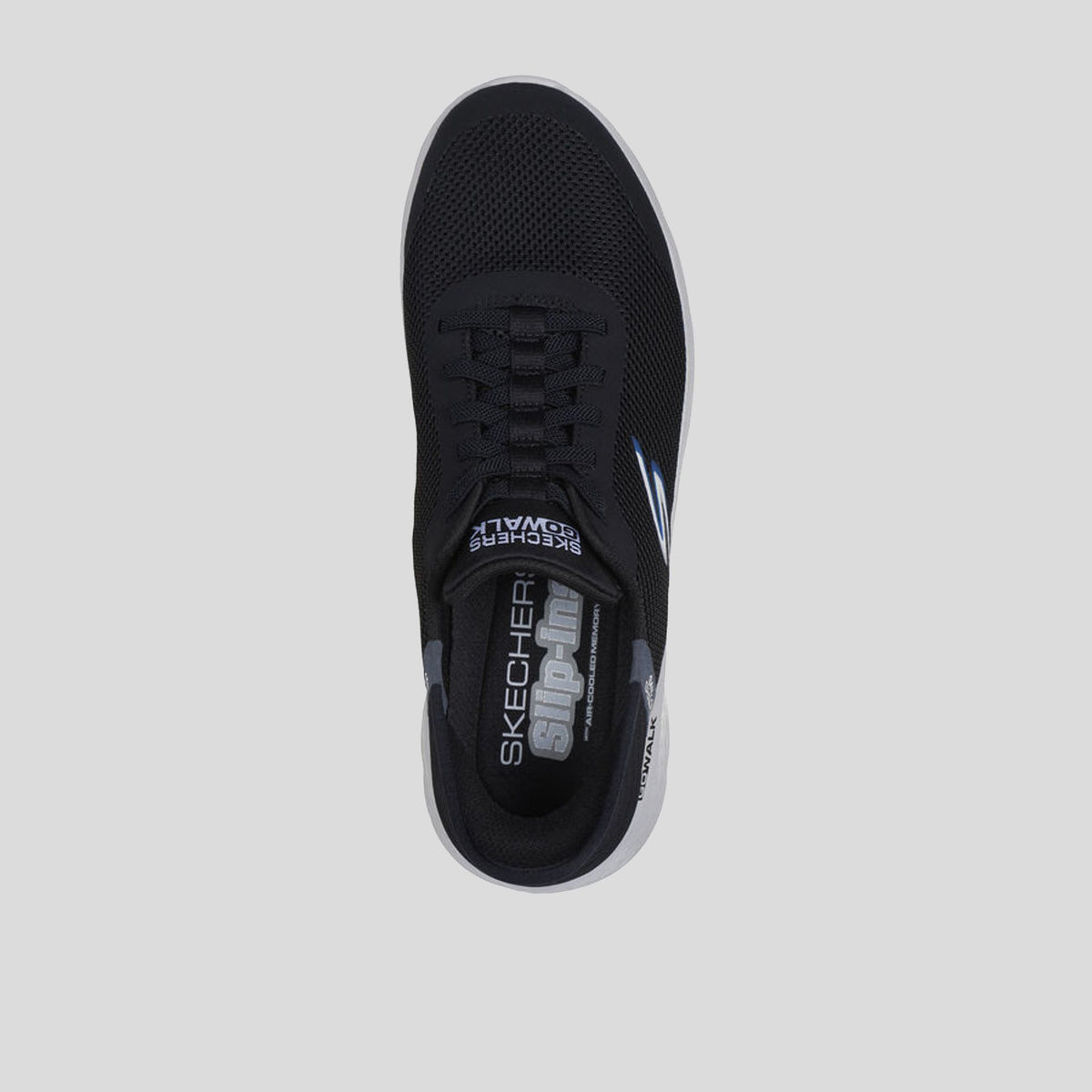 Men's Skechers Slip-ins: GO WALK Flex - Hands Up | Black/Gray