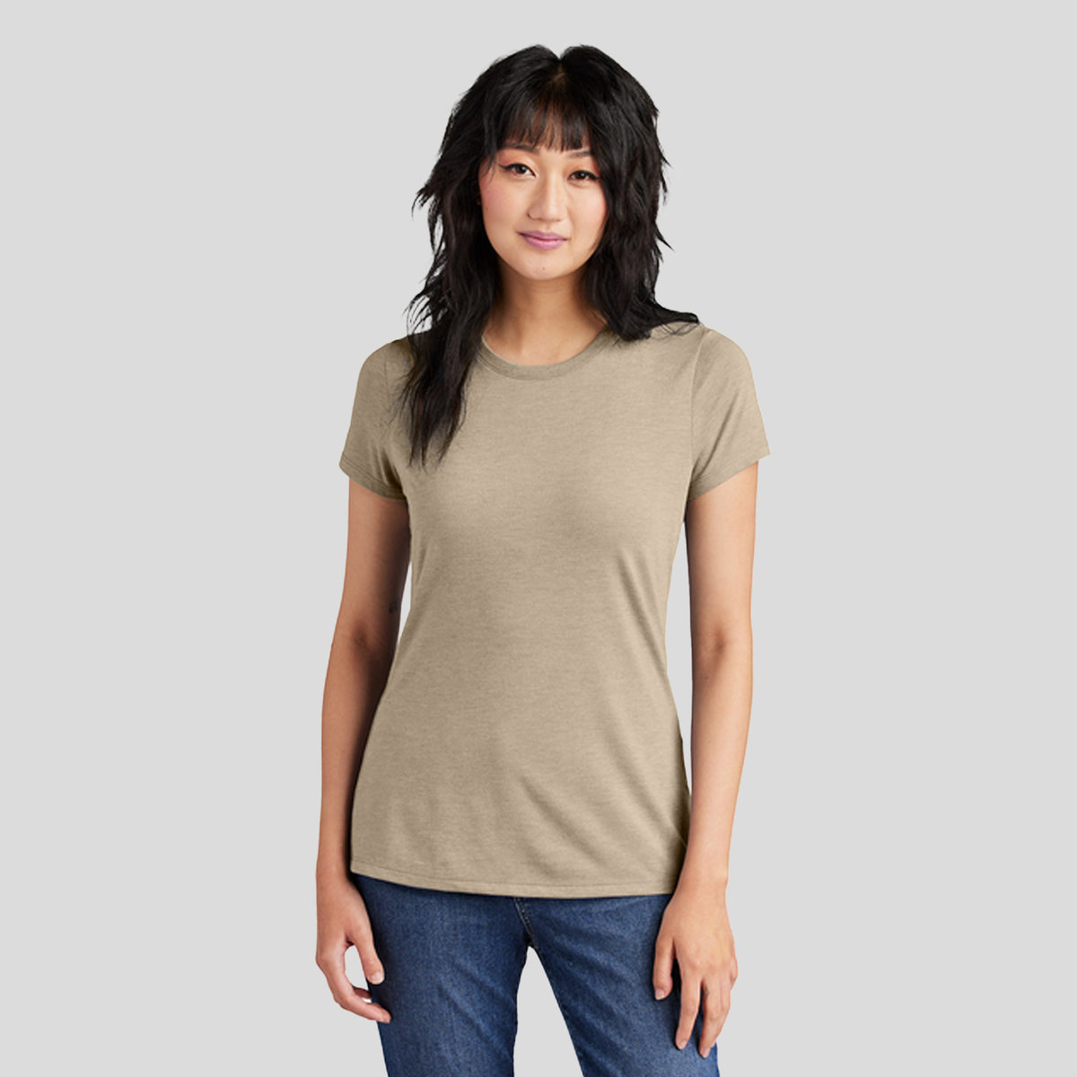 Womenโs Perfect Triยฎ Tee | Desert Tan Heather