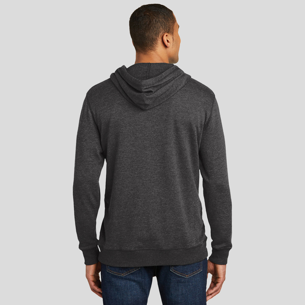Lightweight Fleece Hoodie | Heathered Black