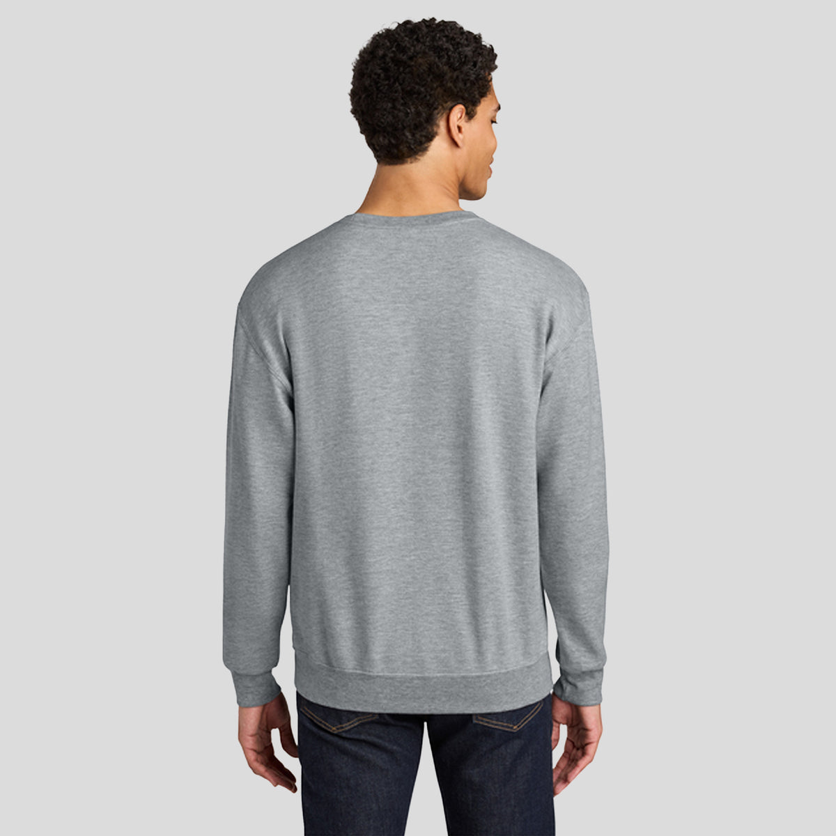 Ultimateβ’ Unisex CVC Ring Spun Crewneck Sweatshirt | Athletic Heather