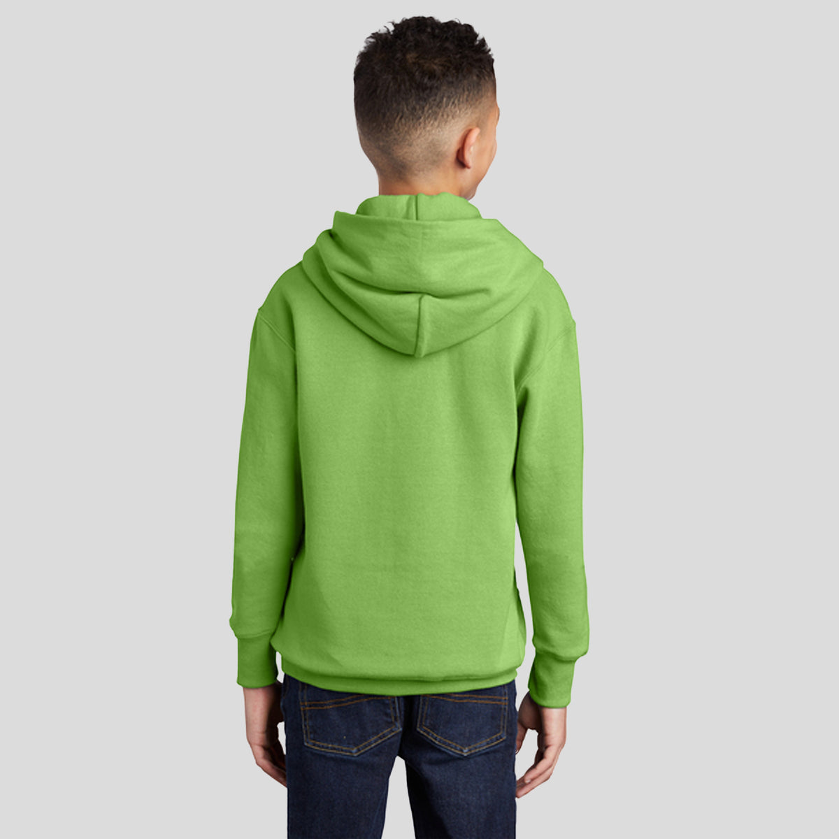 Youth Core Fleece Pullover Hooded Sweatshirt | Lime