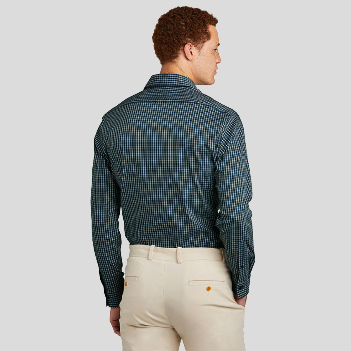 Tech Stretch Patterned Shirt | Dark Pine Multi Check