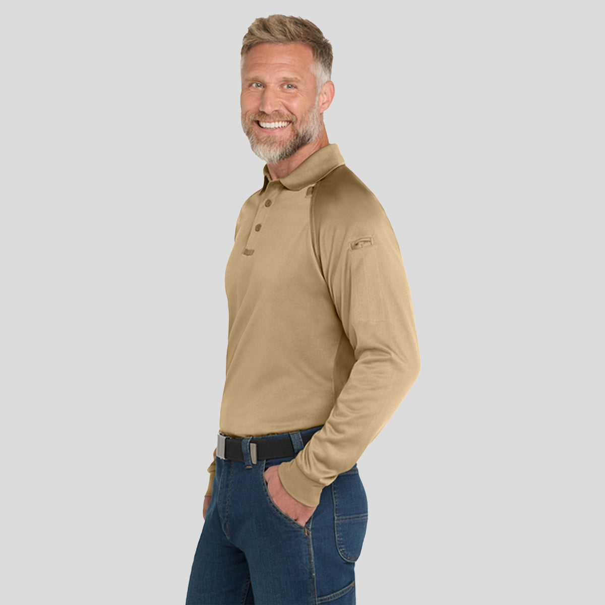 Select Long Sleeve Snag-Proof Tactical Polo | Tan