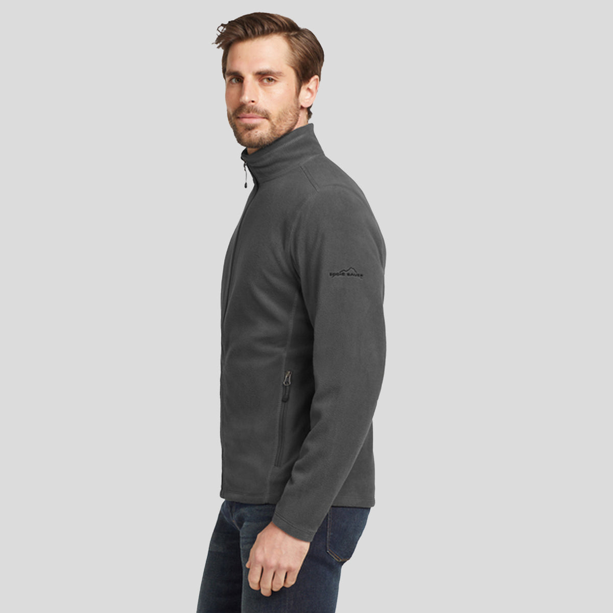 Full-Zip Microfleece Jacket | Grey Steel