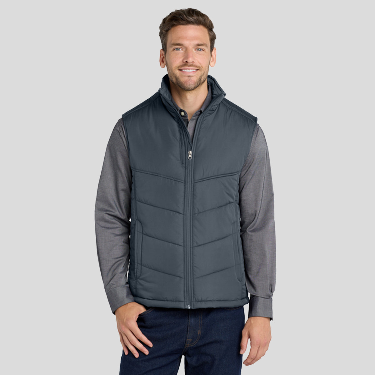 Puffy Vest | Dark Slate/Black