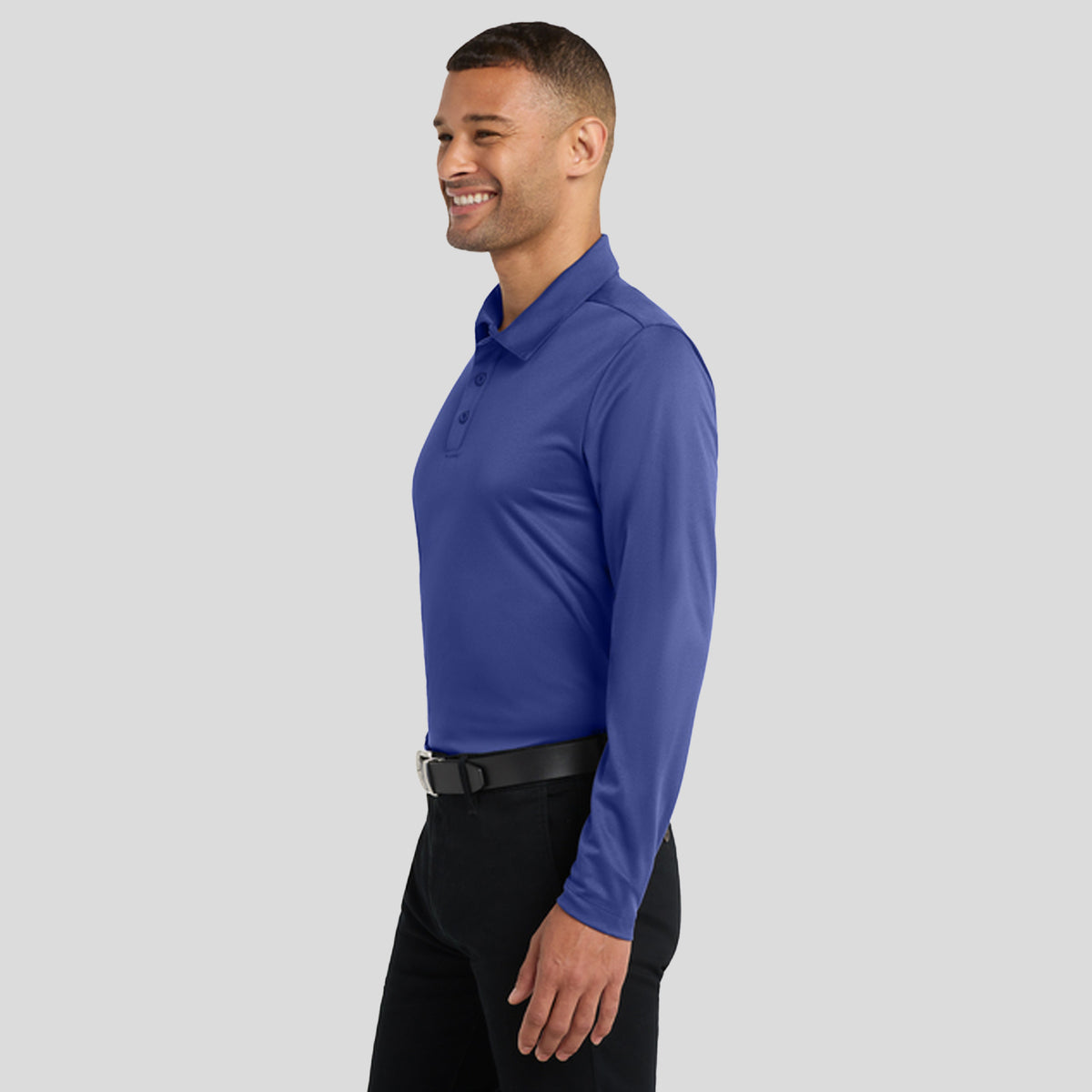Silk Touch™ Performance Long Sleeve Polo | Royal