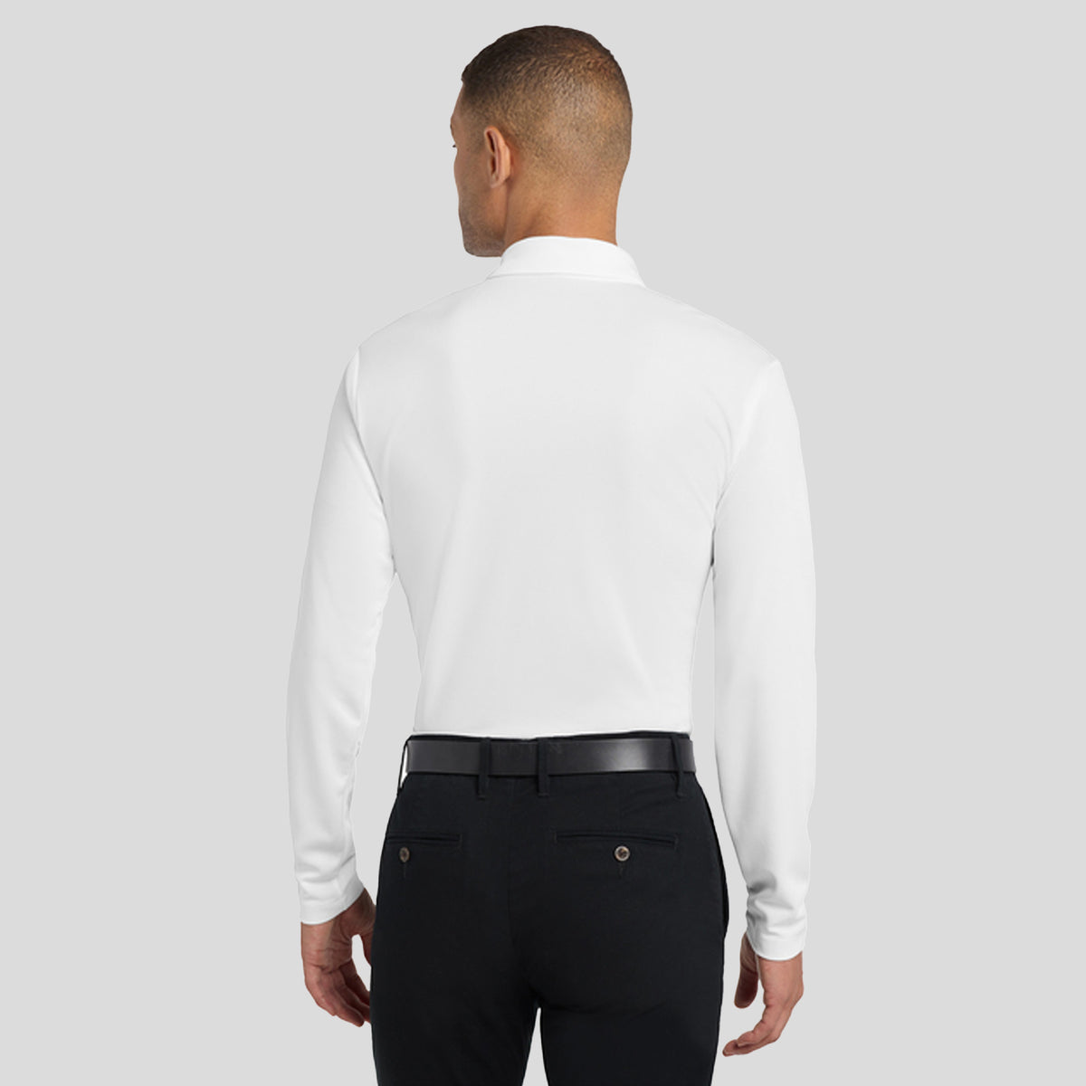 Silk Touch™ Performance Long Sleeve Polo | White
