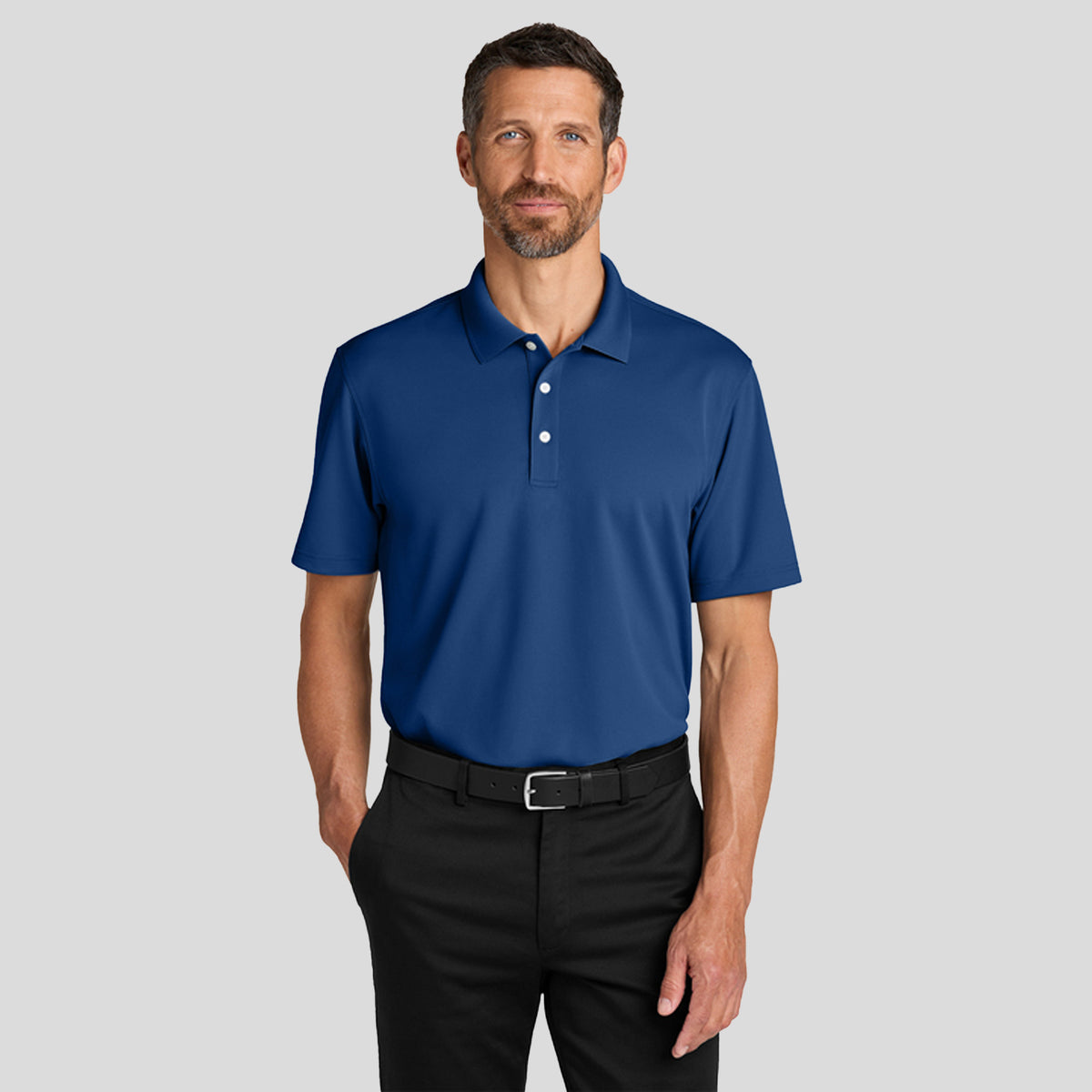 Men's Dry Zoneยฎ Stain-Release Grid Polo | Royal