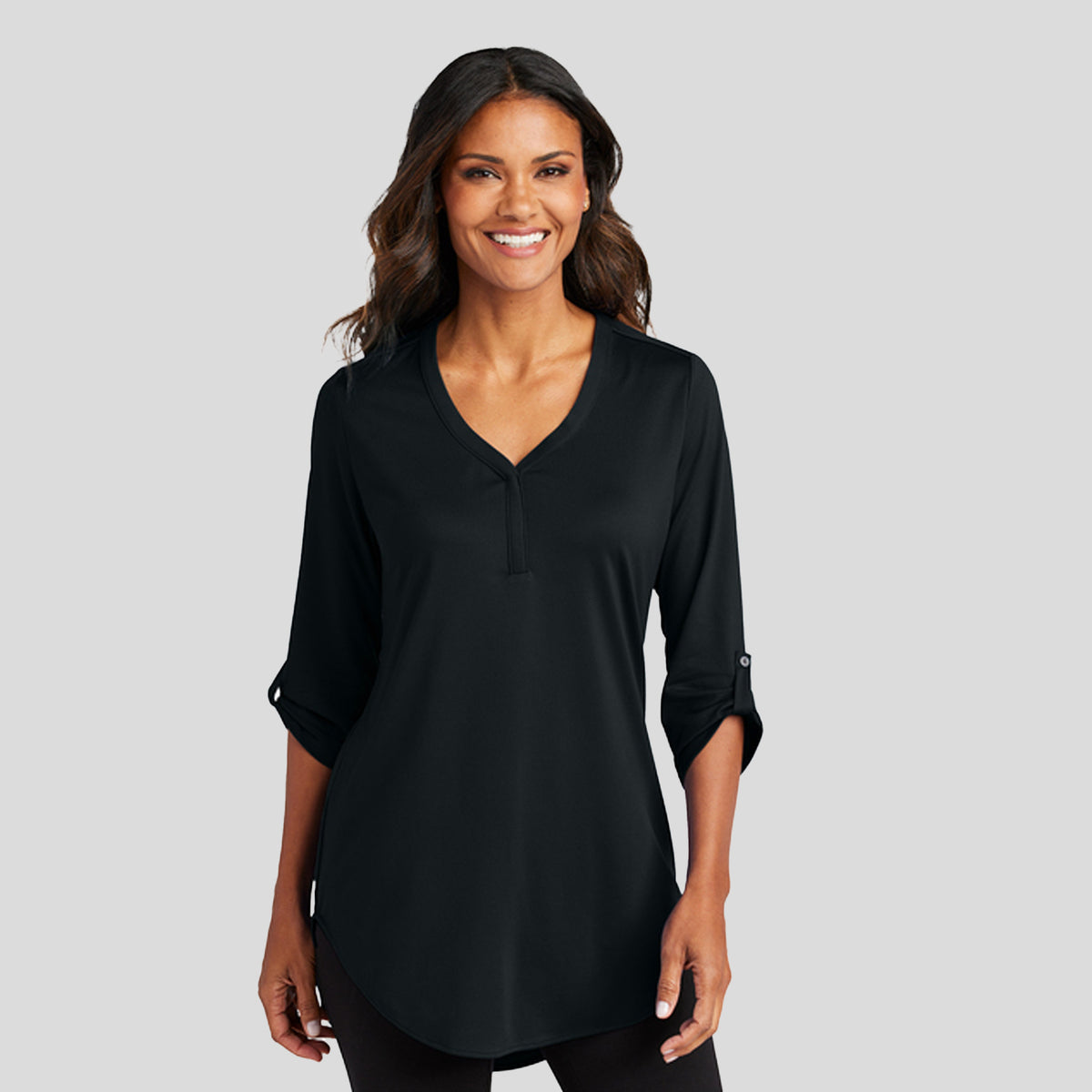 Women's City Stretch 3/4-Sleeve Tunic | Black
