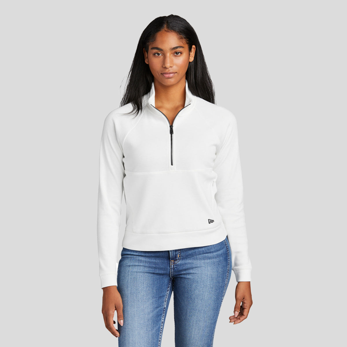 Women's STS 1/2-Zip | Fan White