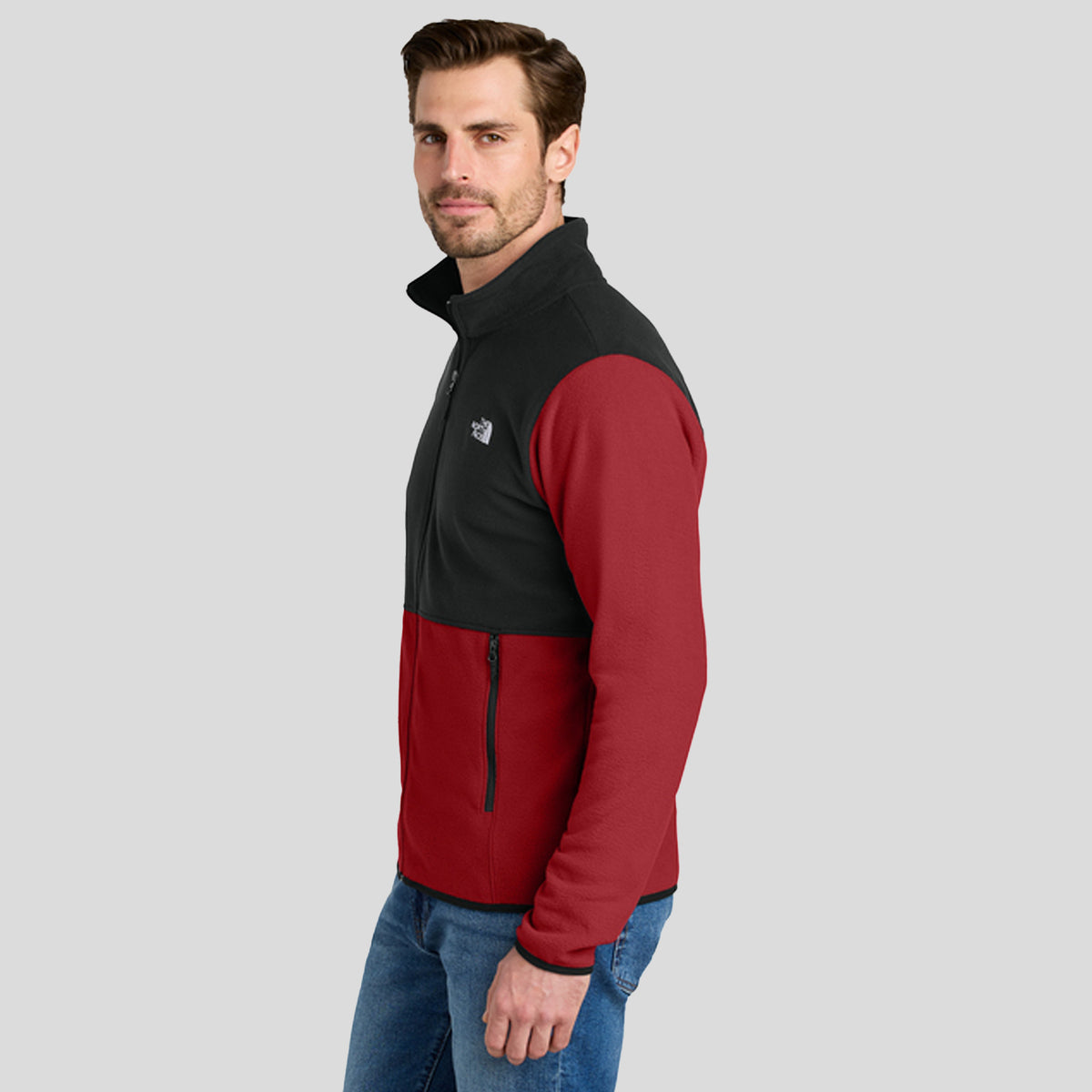 Glacier Full-Zip Fleece Jacket | Rage Red /TNF Black