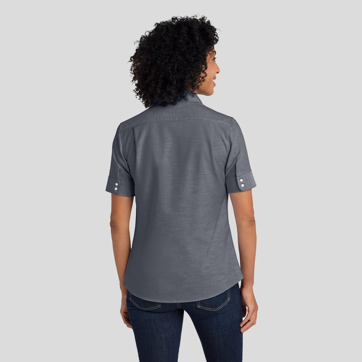 Women's Short Sleeve SuperProβ’ Oxford Shirt | Black