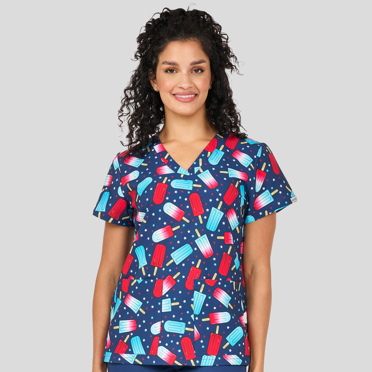 Audrey Print Top | Red White & Chill