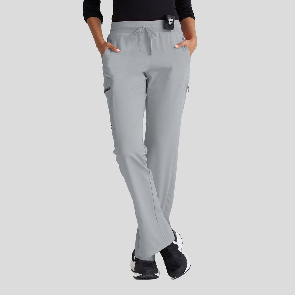 Kim 3-Pocket Mid-Rise Straight Leg Scrub Pant | Moonstruck