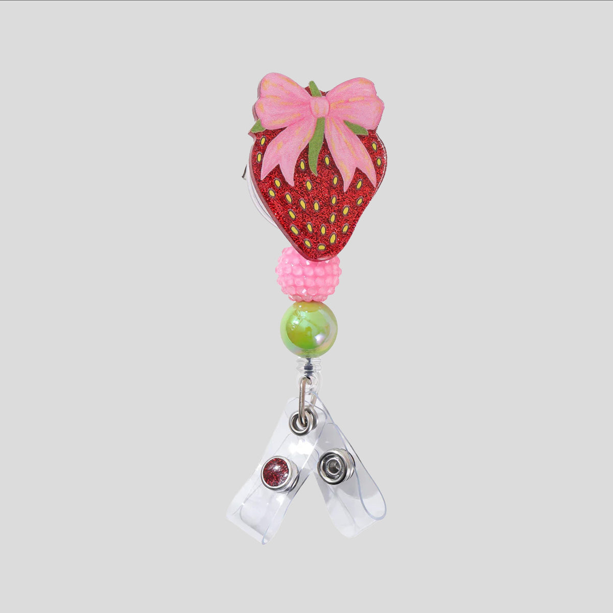 Glitterific Strawberry Badge Reel