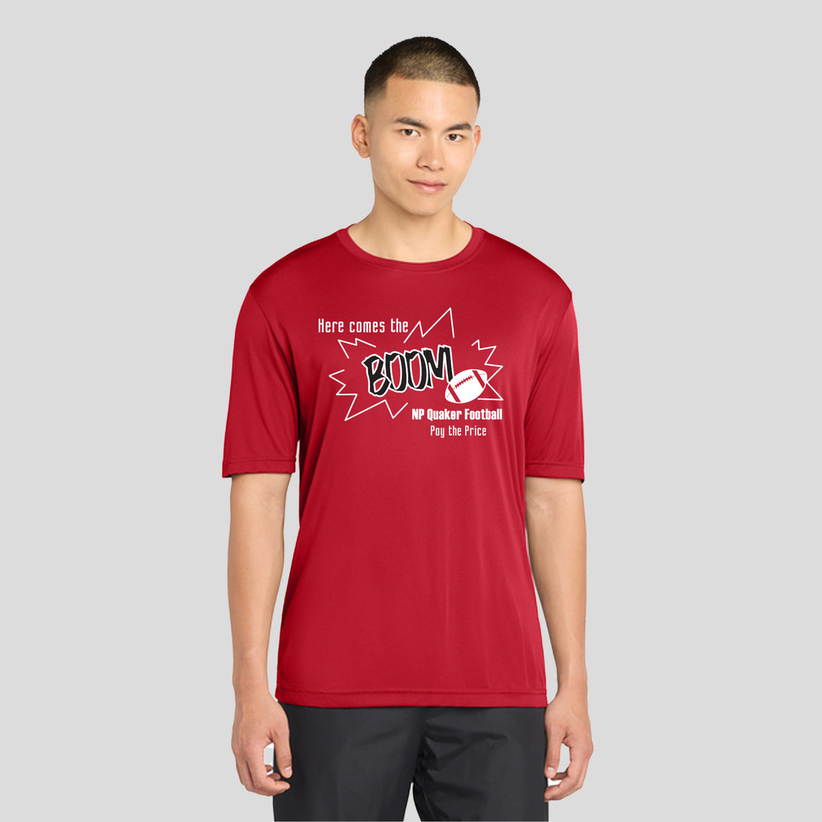 Here Comes the Boom Core Competitor Tee | Red