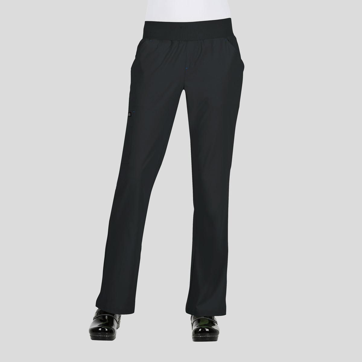 Laurie Women's 6-Pocket Yoga-Style Scrub Pants | Black