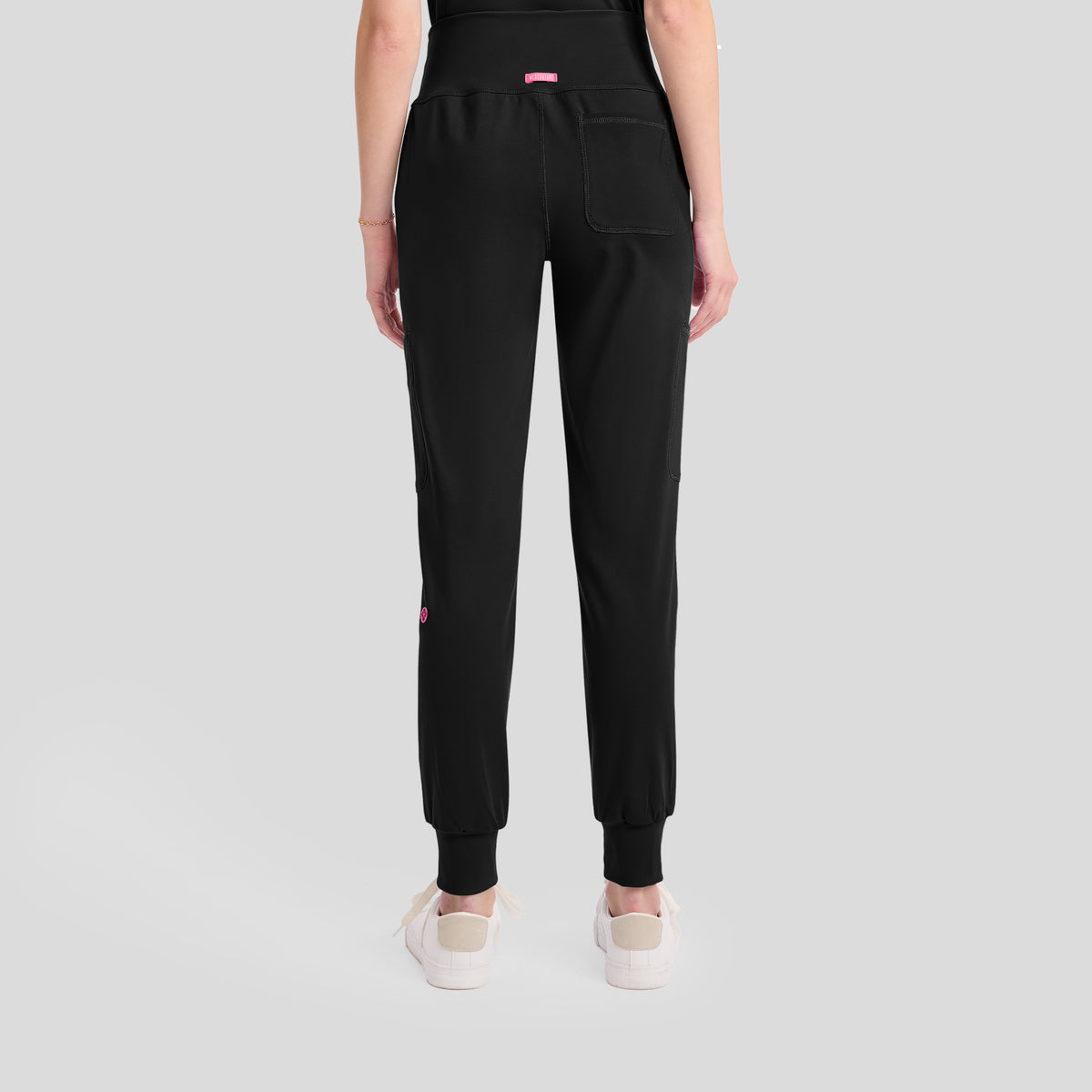 5-Pocket STRETCH High-Rise Cargo Jogger | Black