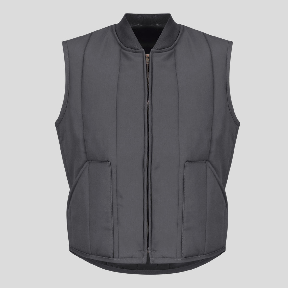 Quilted Vest | Charcoal
