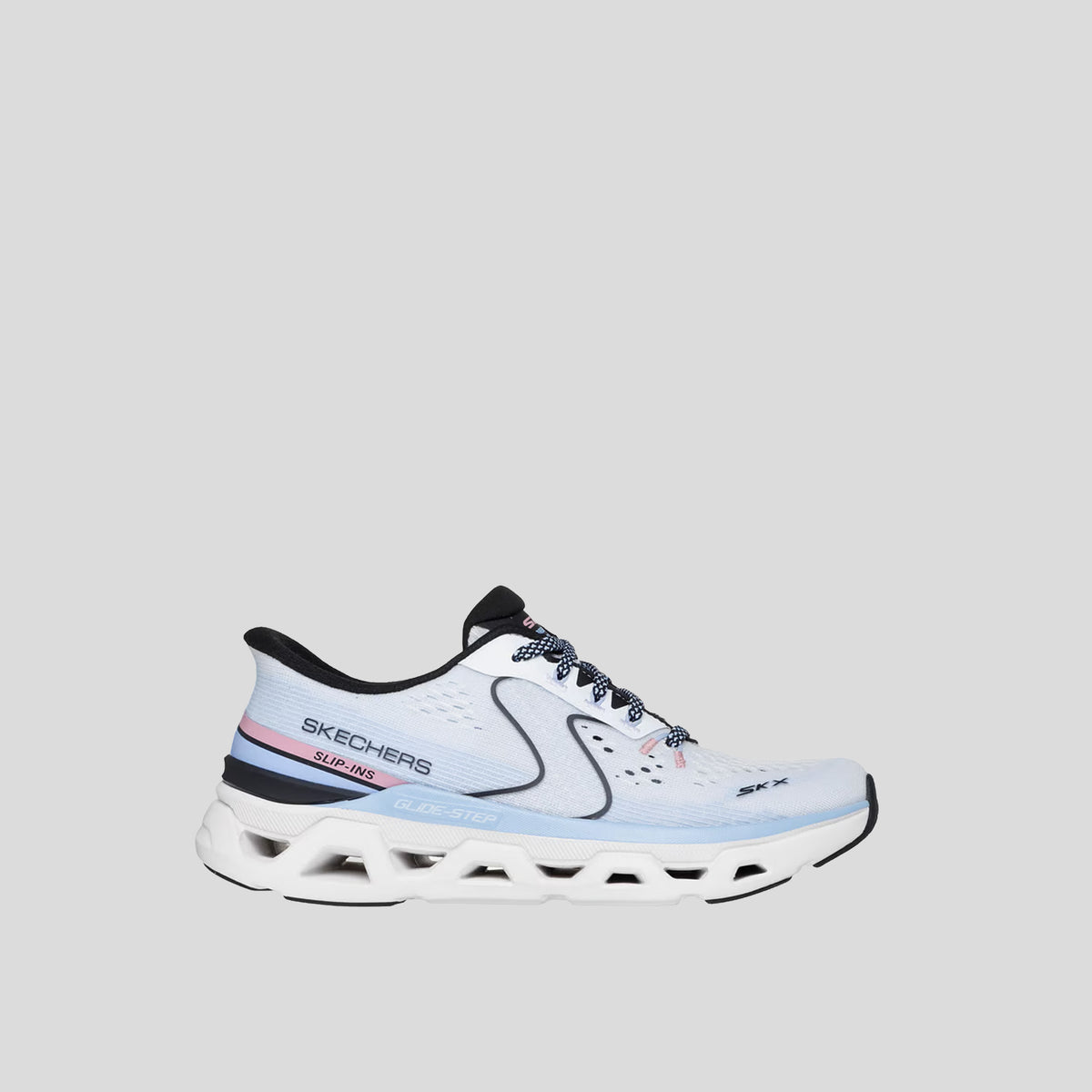 Skechers Slip-ins: Glide-Step Altus - Adrenaline Rush | White Mesh/Multi Trim