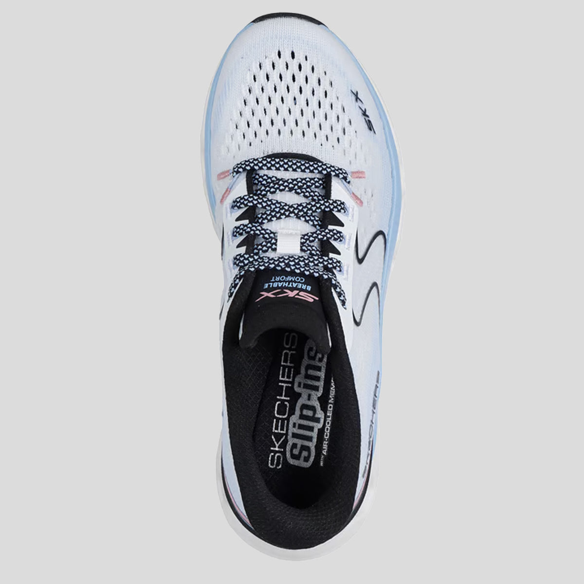Skechers Slip-ins: Glide-Step Altus - Adrenaline Rush | White Mesh/Multi Trim