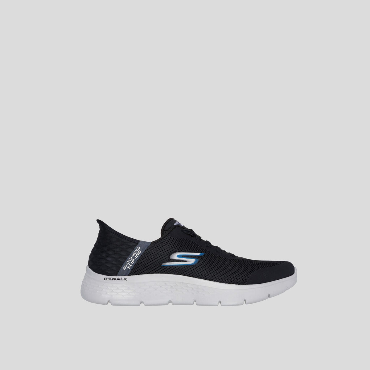 Men's Skechers Slip-ins: GO WALK Flex - Hands Up | Black/Gray