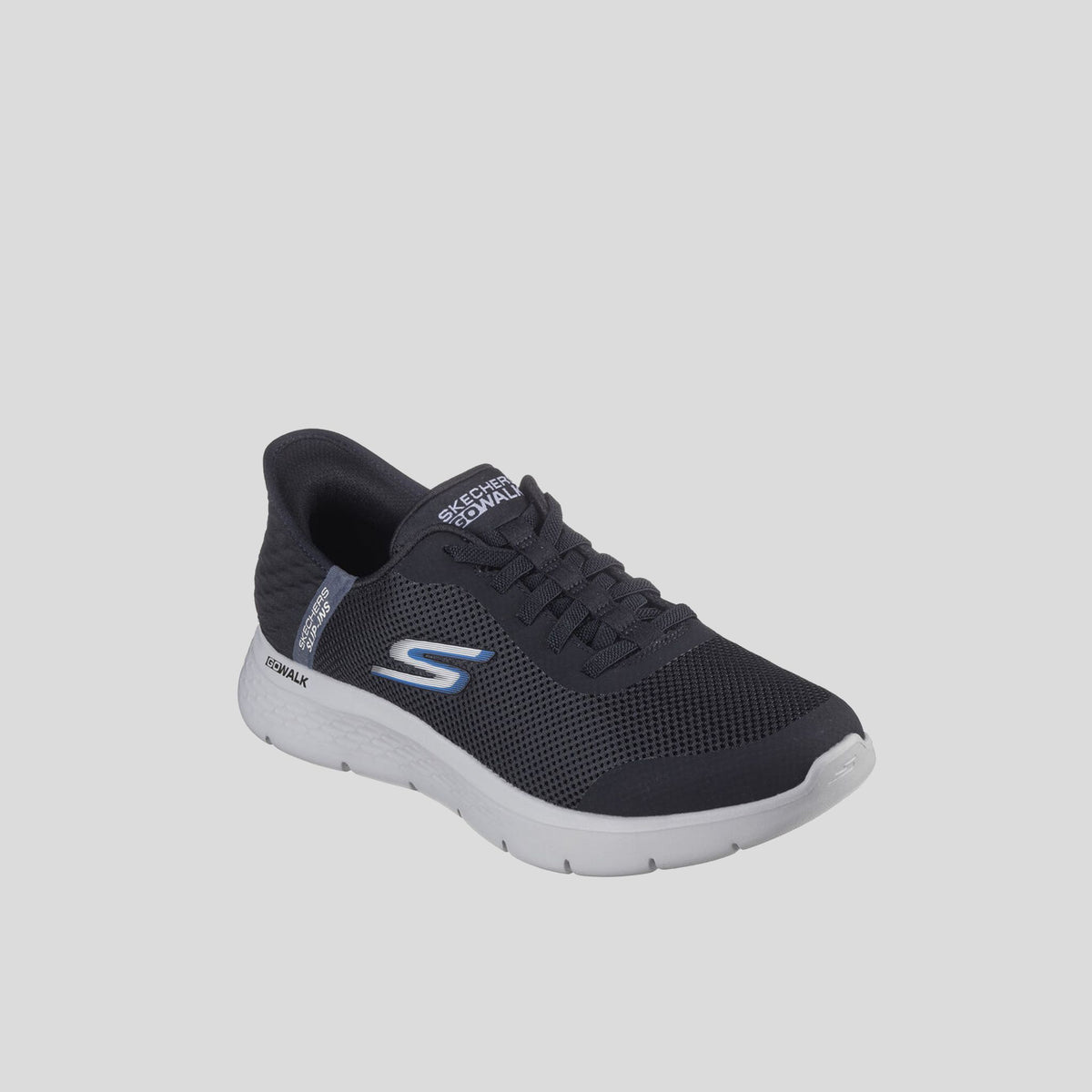 Men's Skechers Slip-ins: GO WALK Flex - Hands Up | Black/Gray