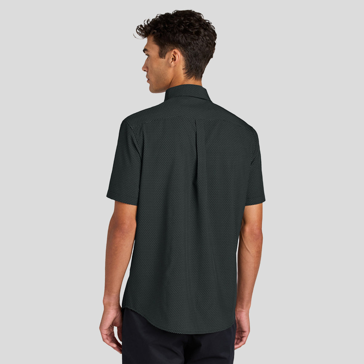 Short Sleeve UV Capital Tech Shirt | Deep Black Triangle Print