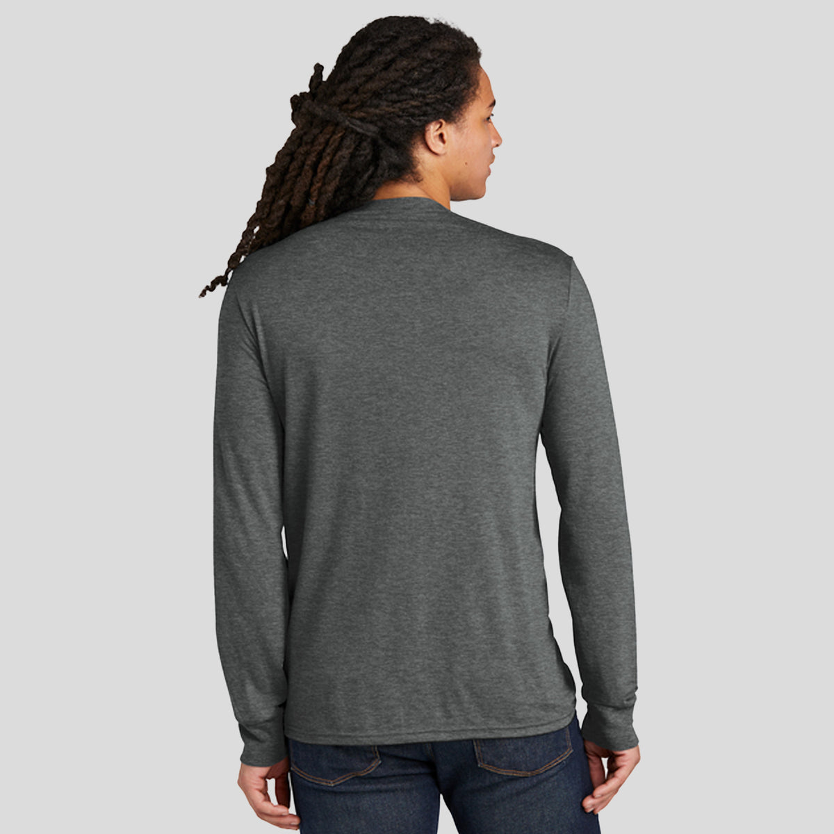 Perfect Tri® Long Sleeve Tee | Heathered Charcoal