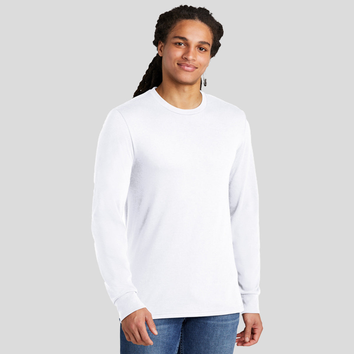 Perfect Tri® Long Sleeve Tee | White