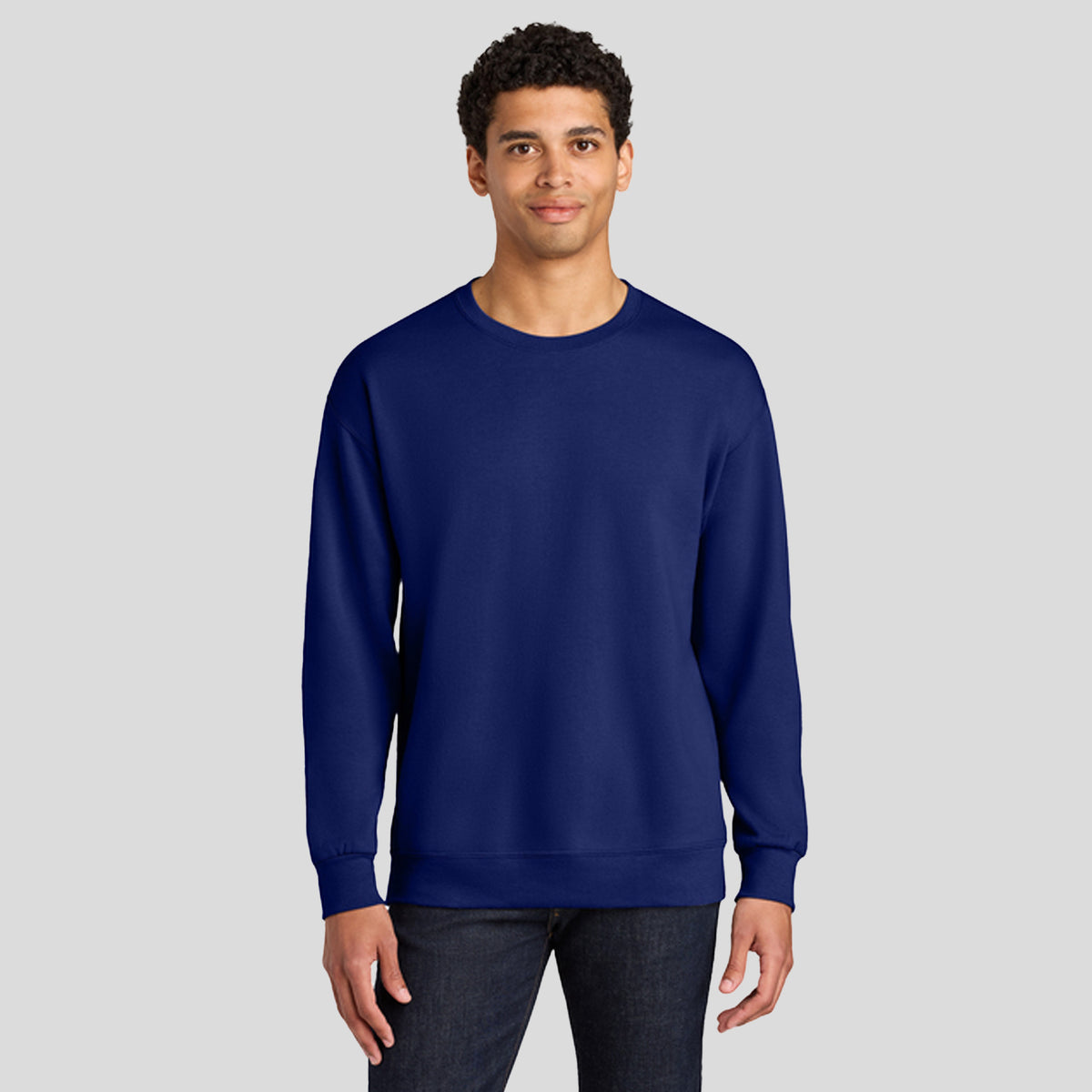 Ultimate™ Unisex CVC Ring Spun Crewneck Sweatshirt | Orchid