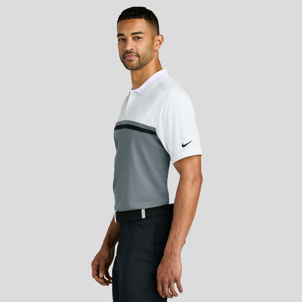 Dri-FIT Victory Colorblock Polo | White/Cool Grey/Black