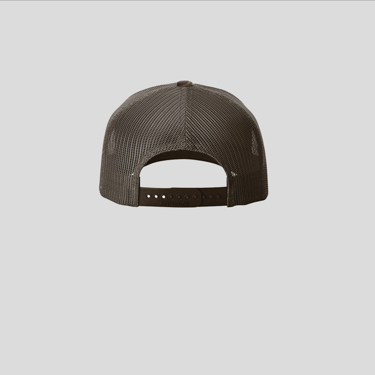 Printed Five-Panel Trucker Hat | Bark Duck Camo/Brown