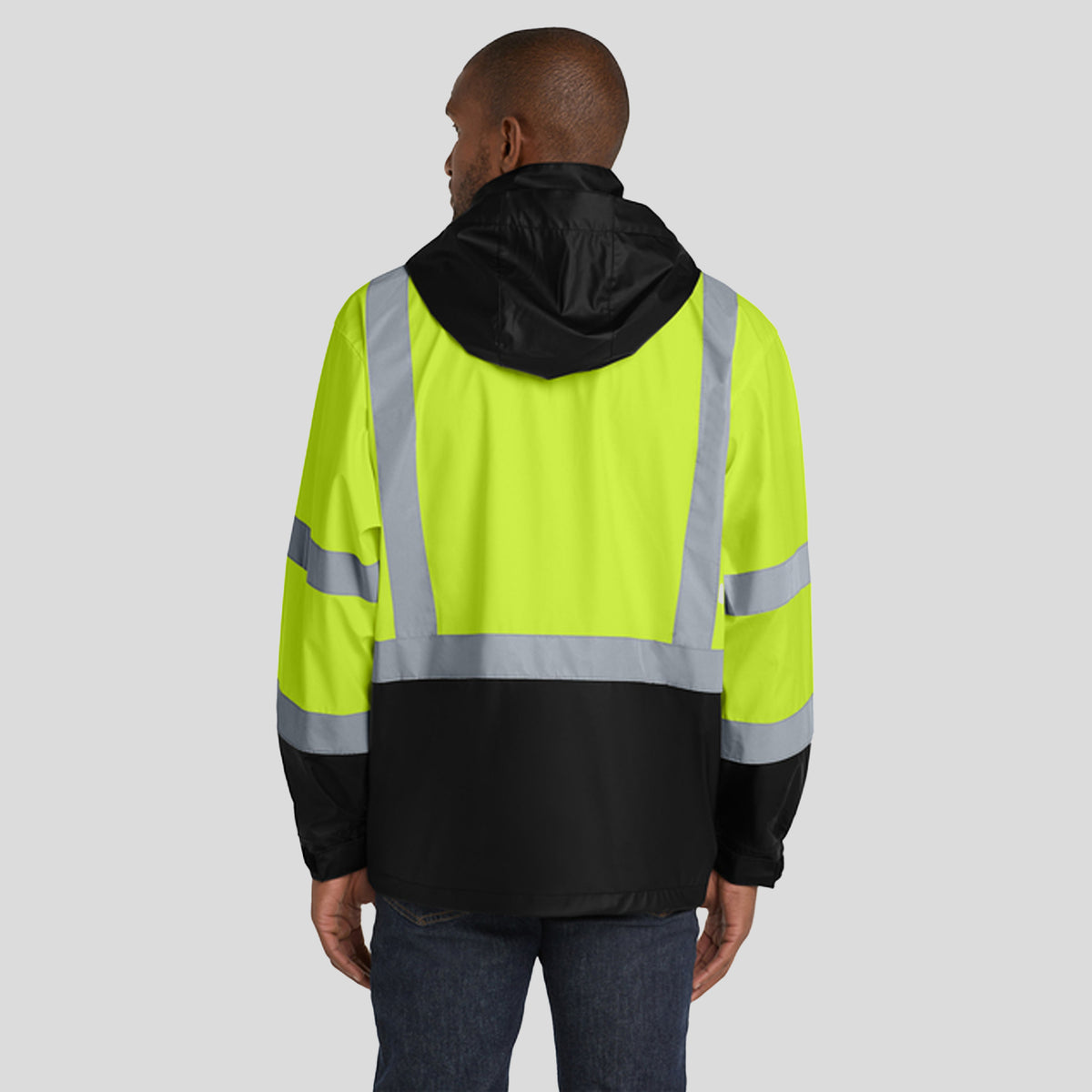 ANSI 107 Class 3 Safety Windbreaker | Safety Yellow/Black