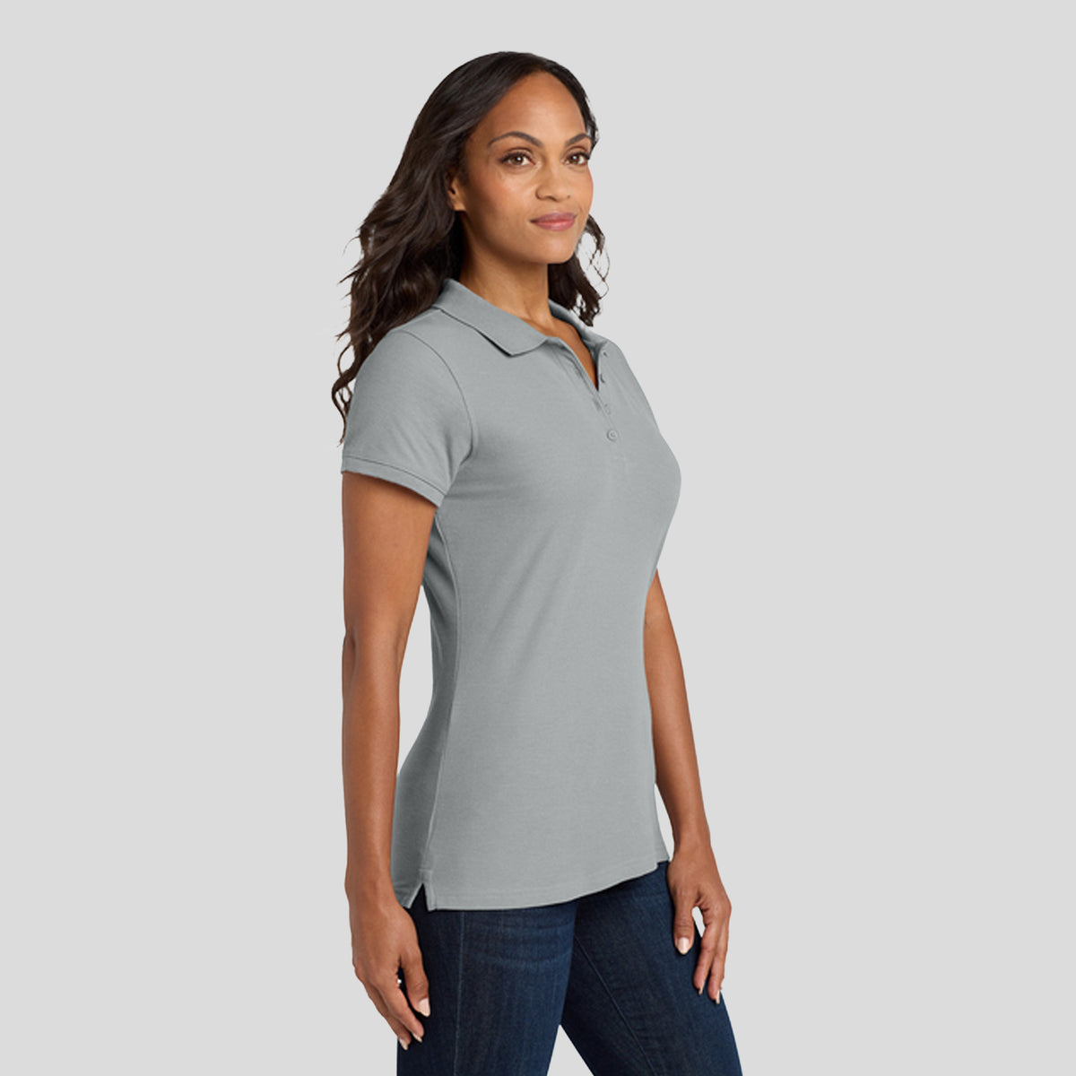 Women's Core Classic Pique Polo | Gusty Grey