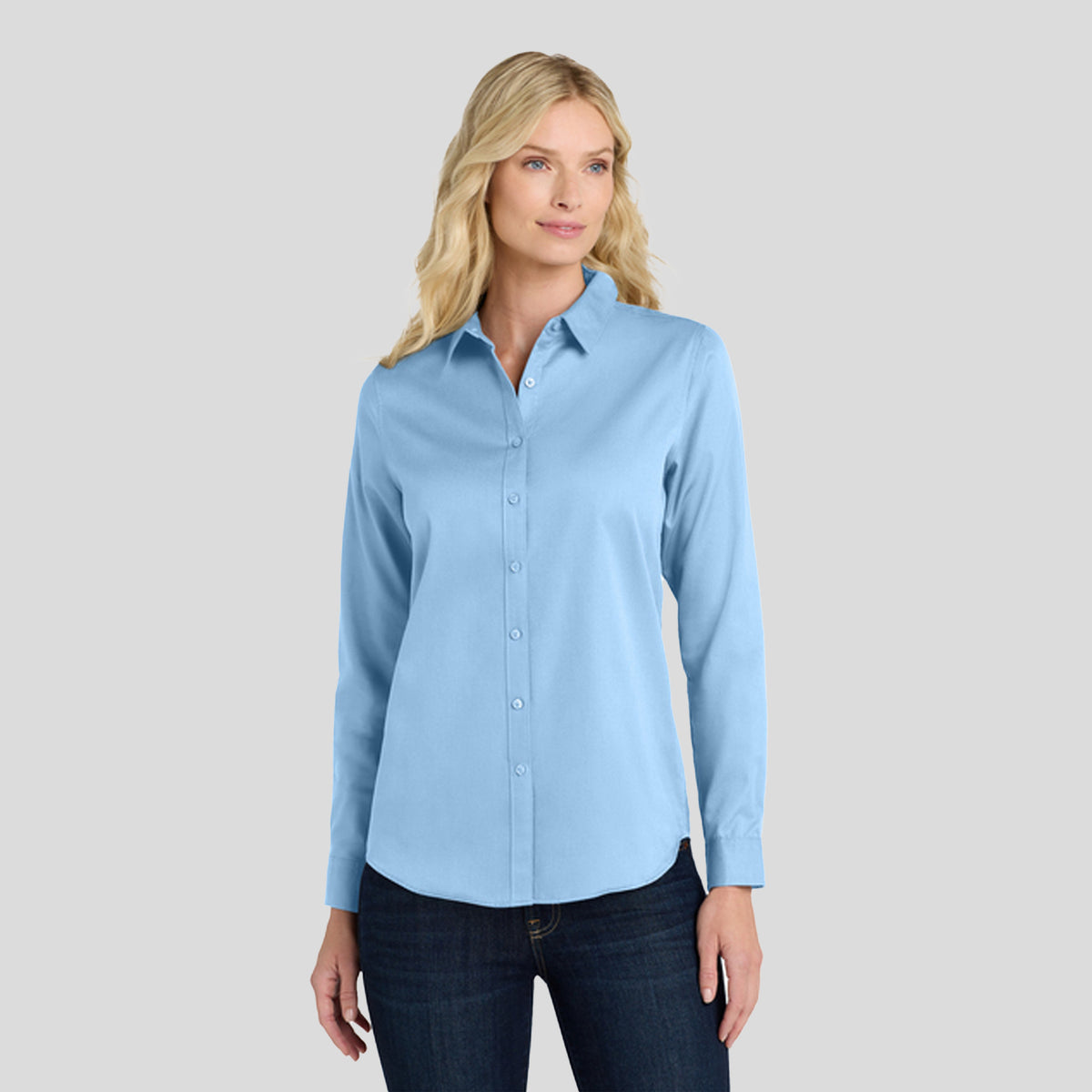 Women's Long Sleeve SuperPro React ™ | Cloud Blue