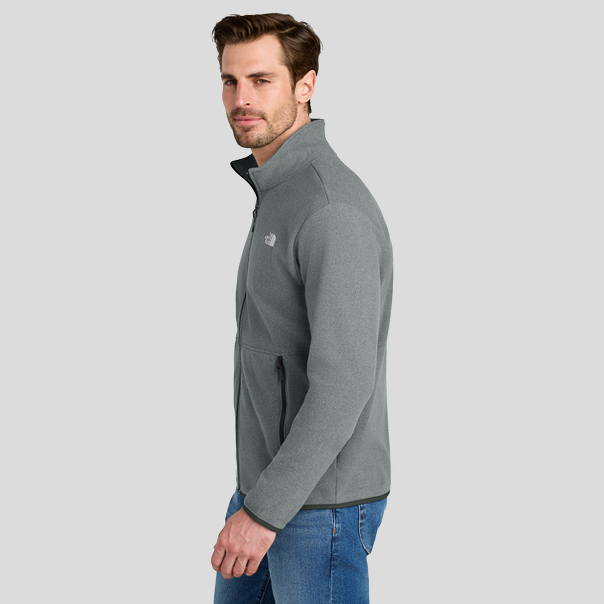 Glacier Full-Zip Fleece Jacket | TNF Medium Grey Heather
