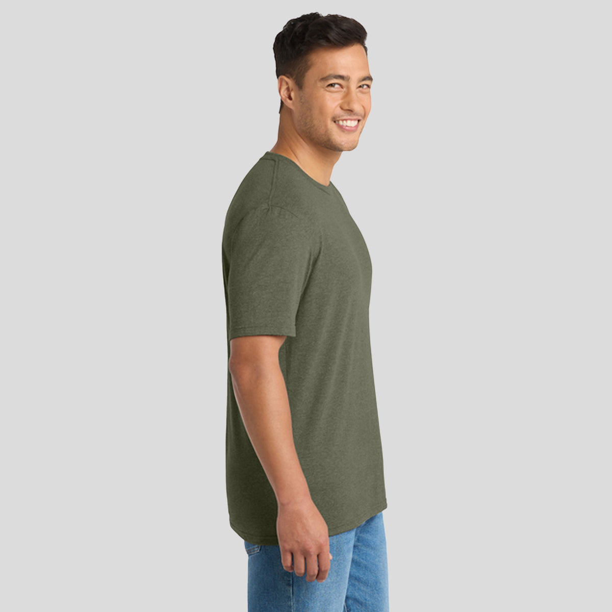 Tri-Blend Tee | Military Green Heather