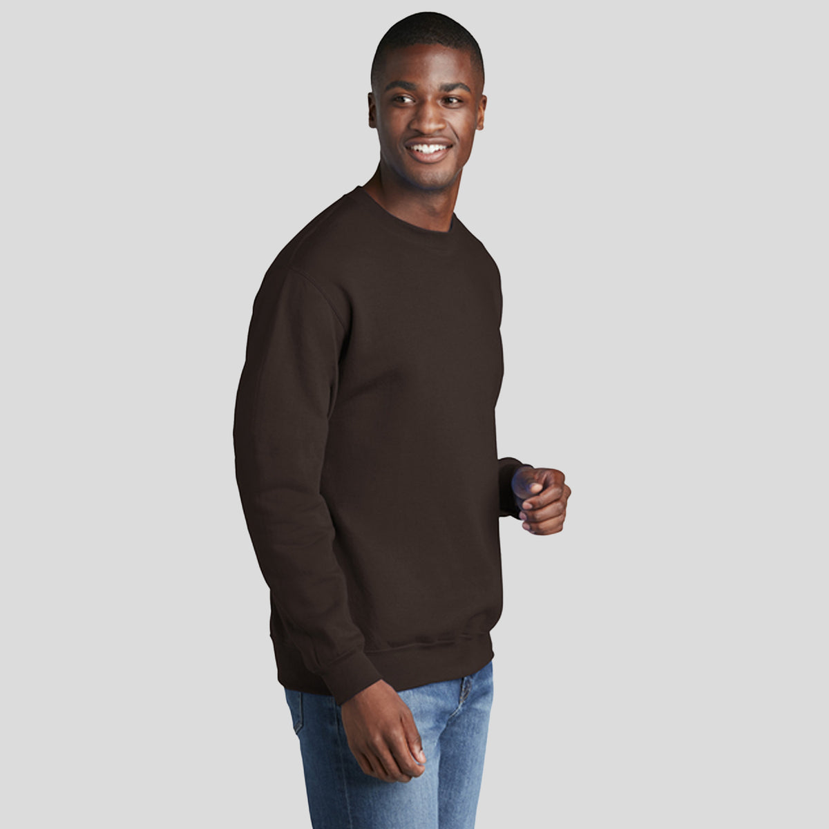 Core Fleece Crewneck Sweatshirt | Dark Chocolate Brown