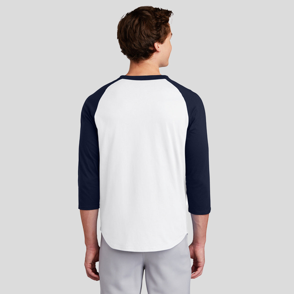 Colorblock Raglan Jersey | White/Navy