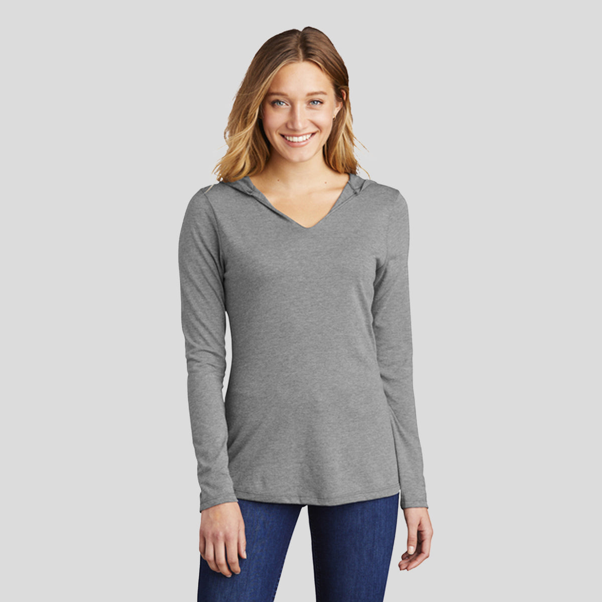 Women’s Perfect Tri ® Long Sleeve Hoodie | Grey Frost