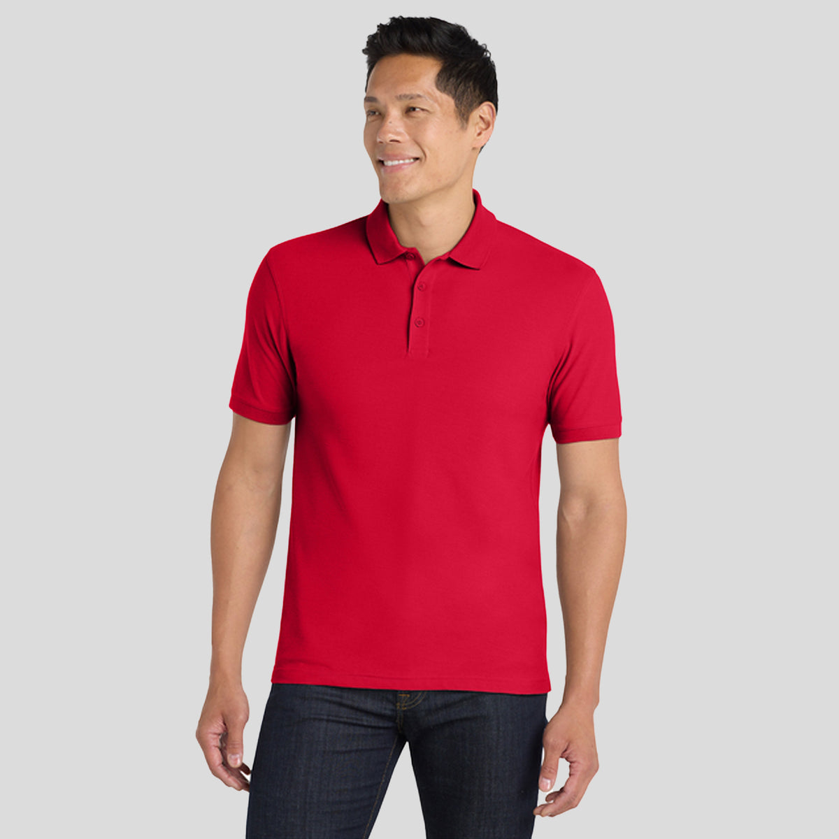 Men's Core Classic Pique Polo | Rich Red