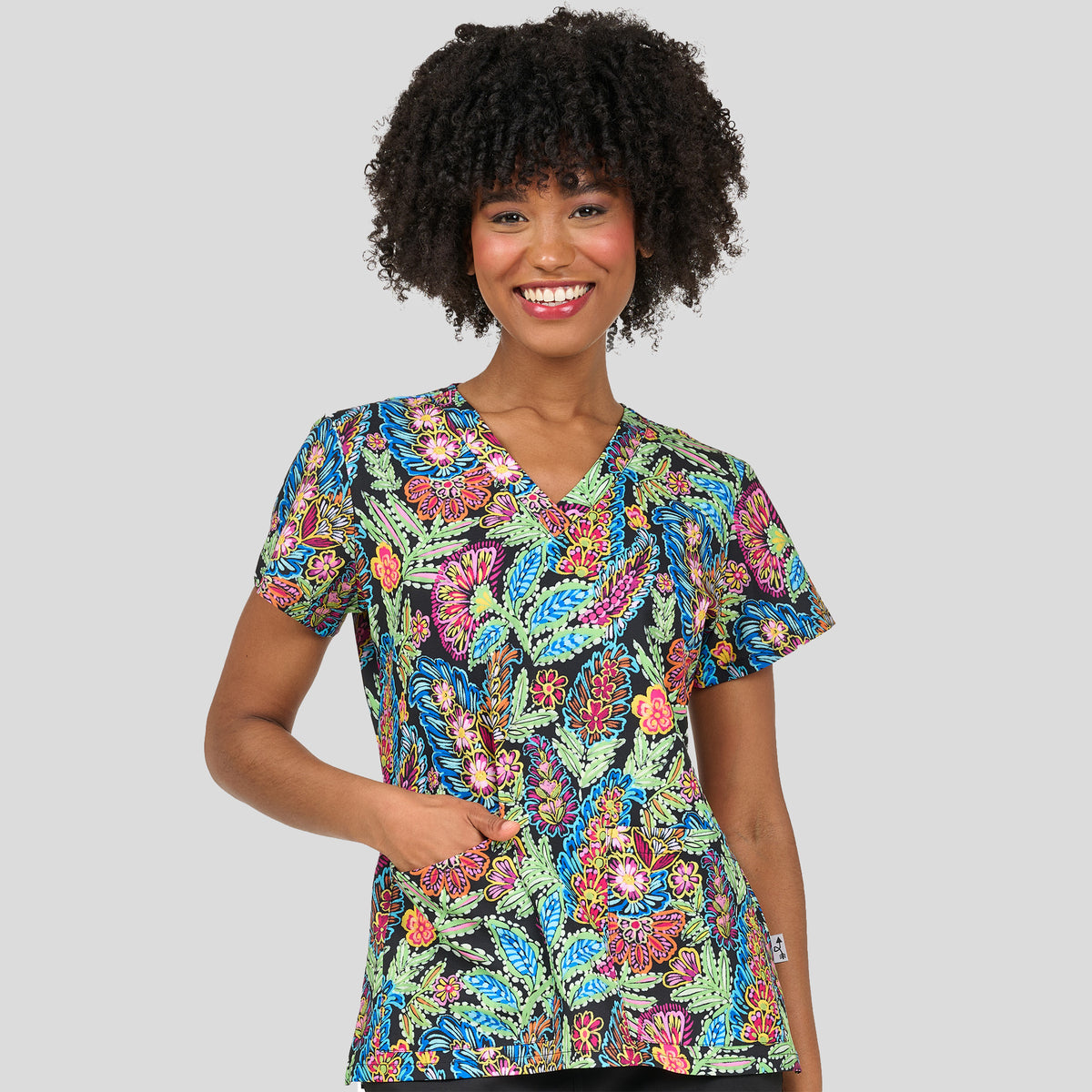 Audrey Print Top | Bloom Bliss